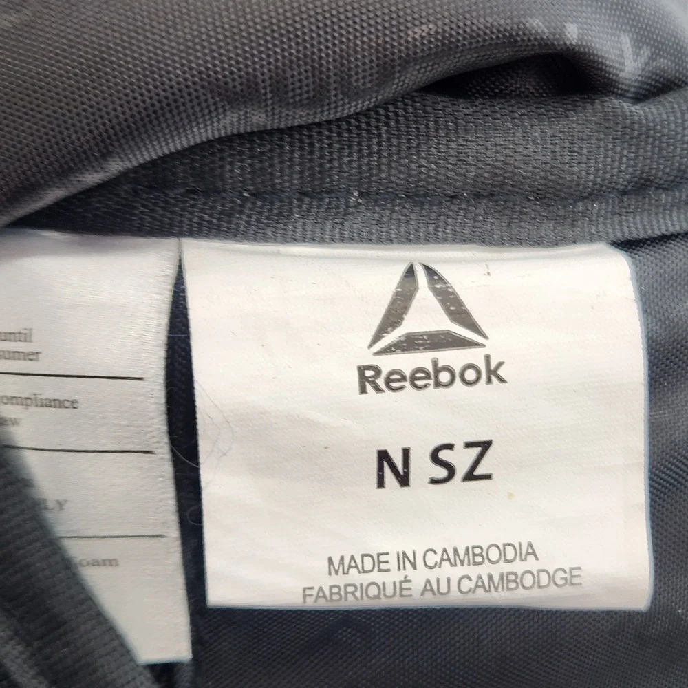 Reebok‎ Backpack Grey Black Colorblock Laptop Sleeve School Travel Bag